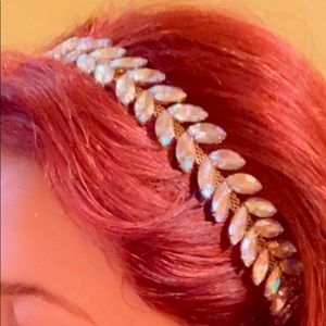 Elastic headband with Rhinestones (Vintage)
